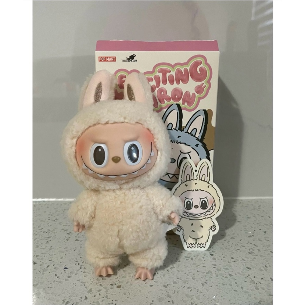 LABUBU POP MART The Monsters Exciting Macaron Vinyl Face Limited Edition cream